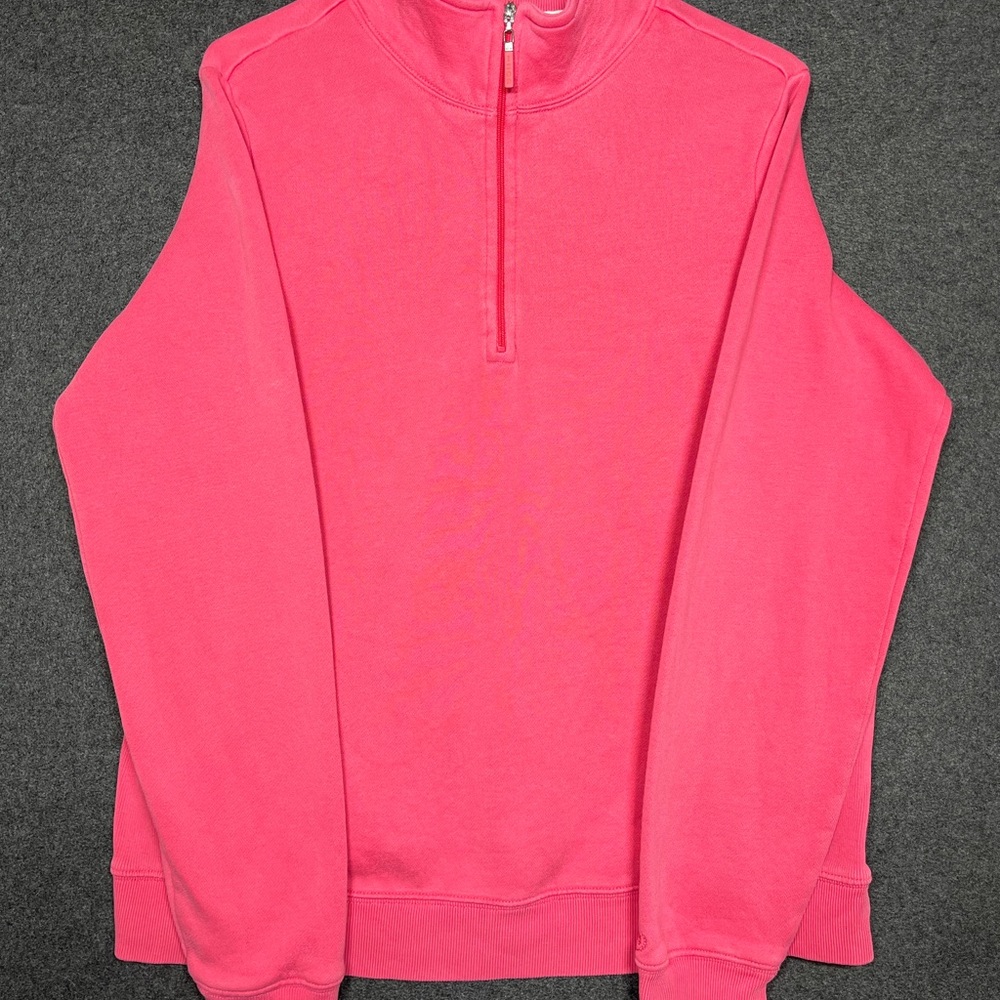 Izod Vibrant Pink Quarter-Zip Pullover